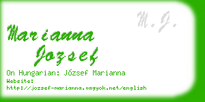 marianna jozsef business card