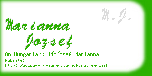 marianna jozsef business card